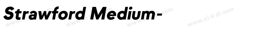 Strawford Medium字体转换 Strawford Medium字体转换